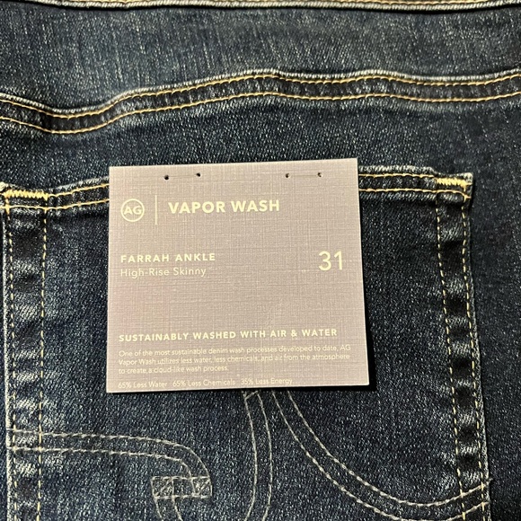 NWT AG Farrah Skinny Ankle Vapor Wash  In VP ADAPT, 31 - Picture 7 of 11